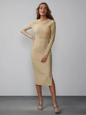 Glitter Knit Pencil Skirt