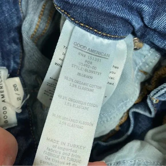 Good American Good Legs Skinny Jeans V Seam