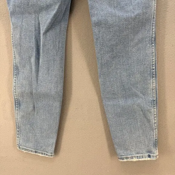 Good American Jeans Women's 8/29 Light Blue Skinny Stretch High Rise Preppy