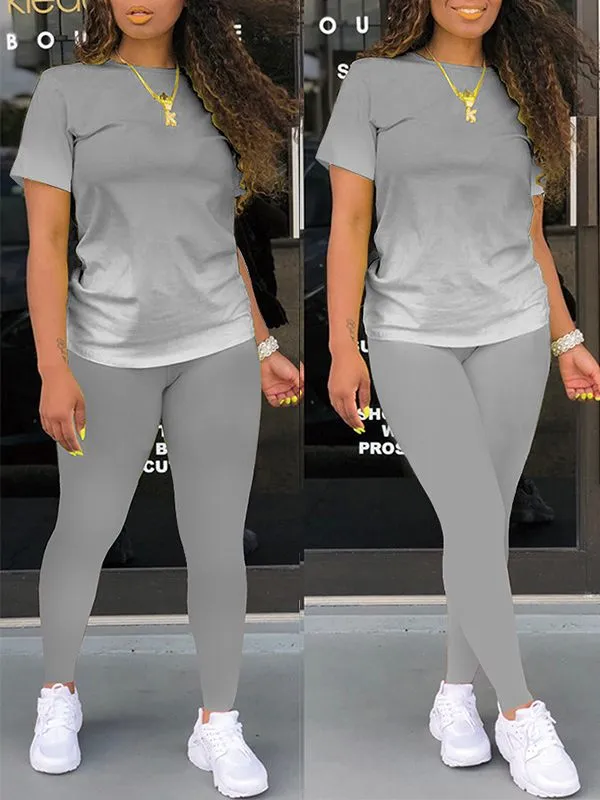 Gorgeousladie Ombre Tee & Pants Set