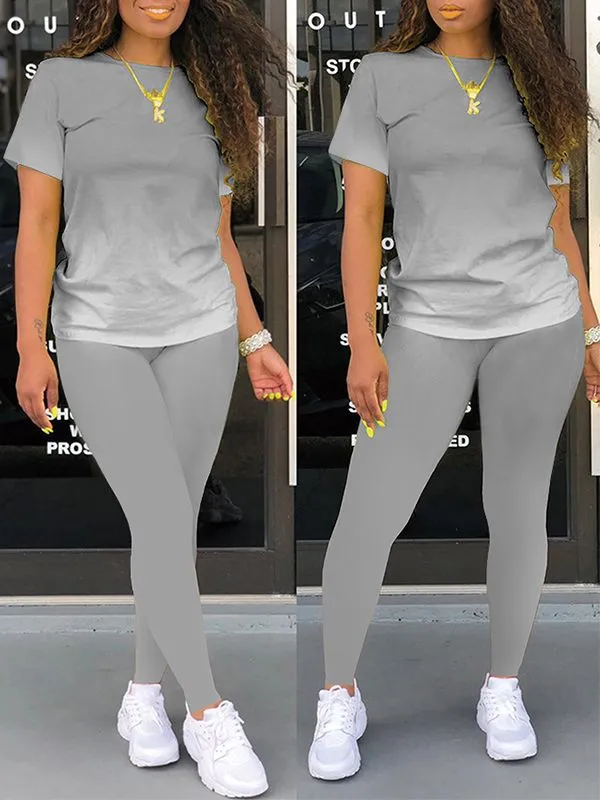 Gorgeousladie Ombre Tee & Pants Set