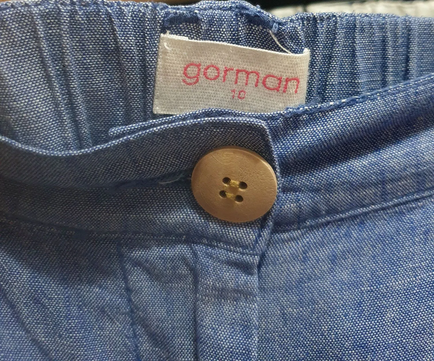 Gorman blue cotton shorts size 10