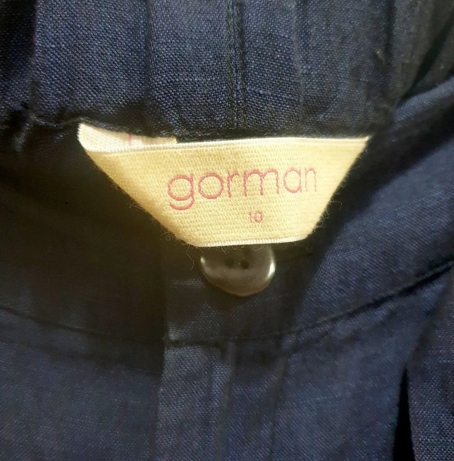 Gorman blue linen mix pants size 10