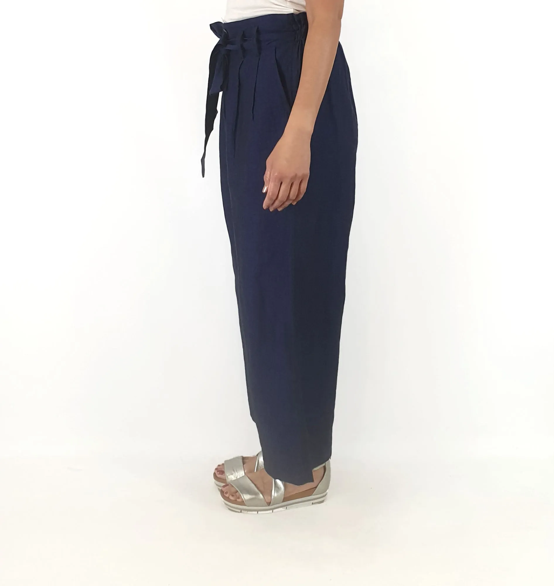 Gorman blue linen mix pants size 10