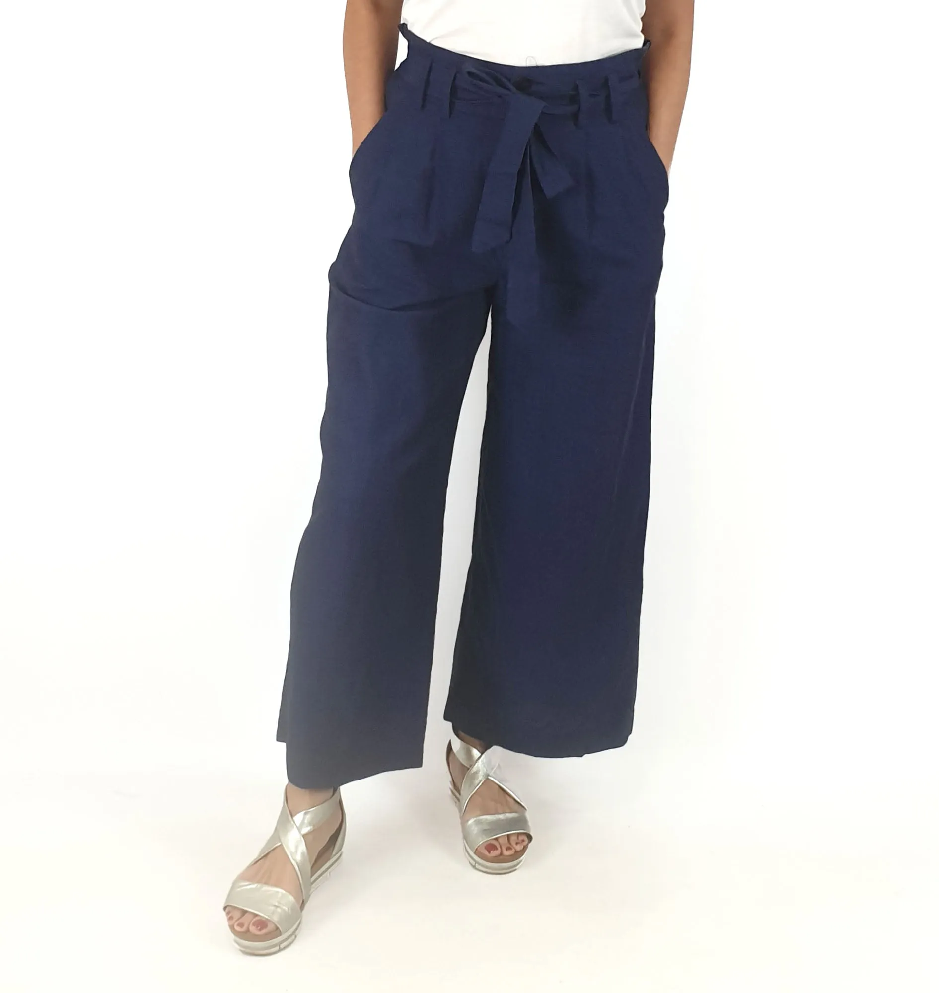 Gorman blue linen mix pants size 10