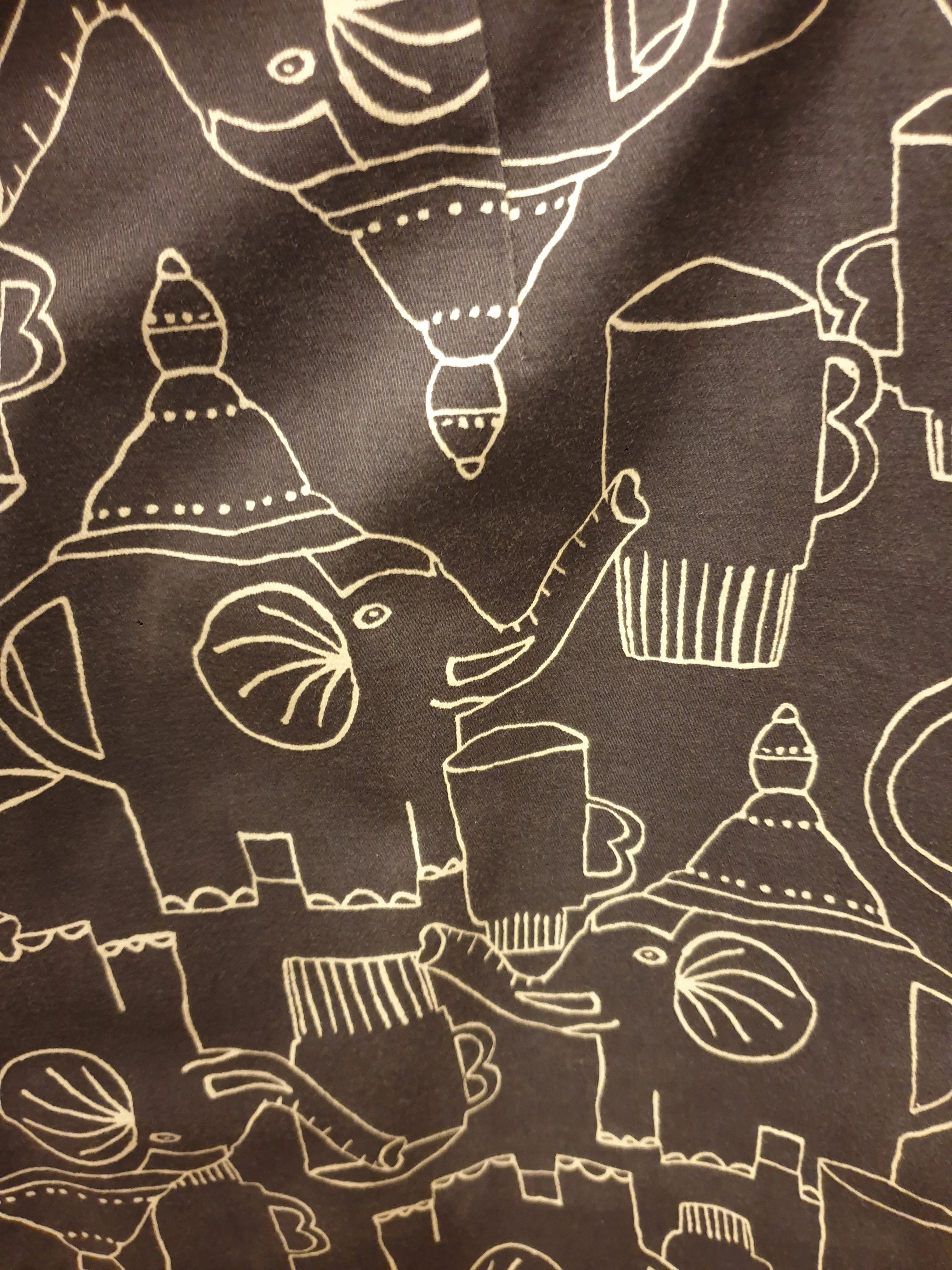 Gorman   Monika Forsberg elephant print pencil skirt size 12