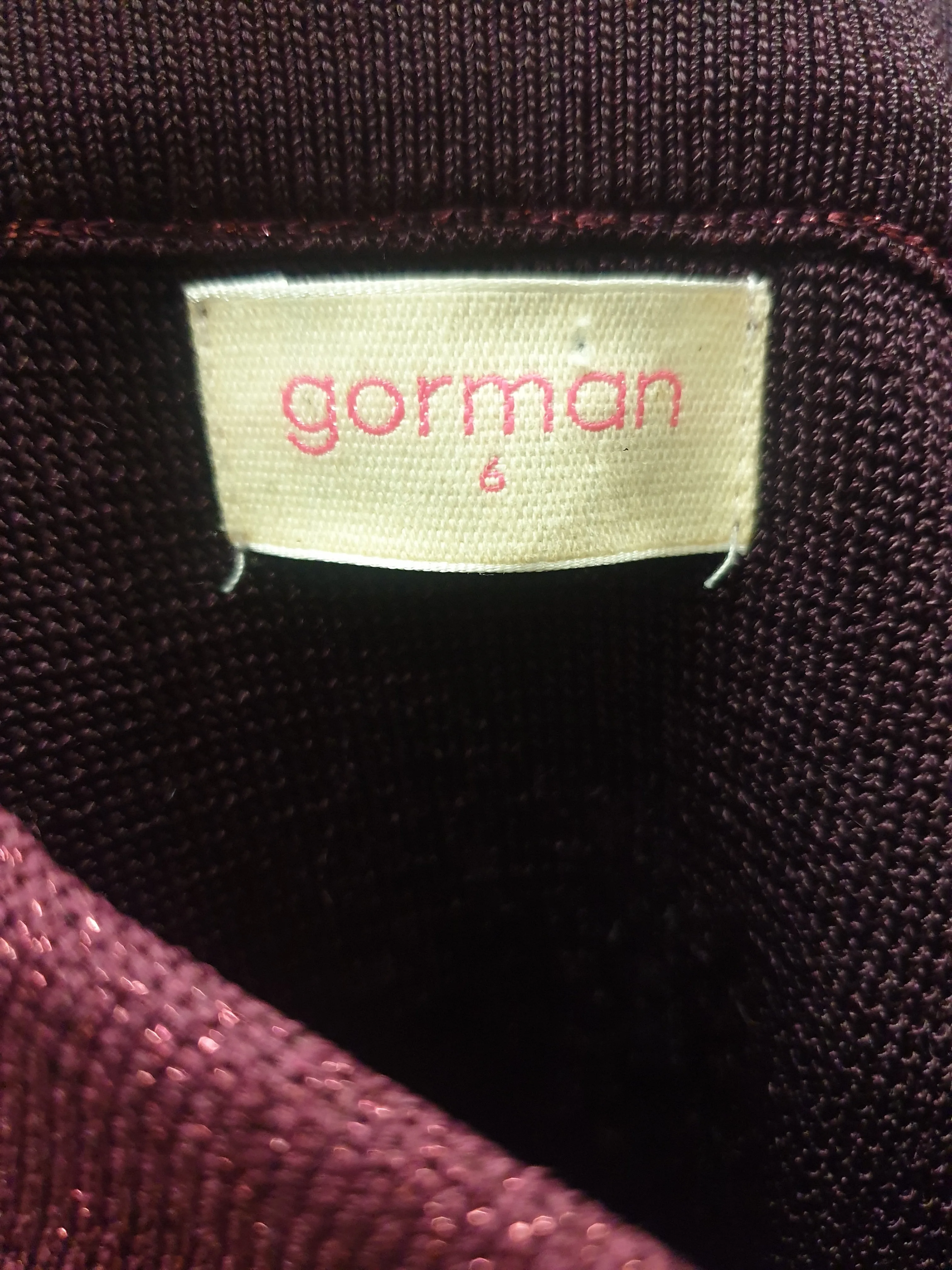 Gorman red sparkly pencil skirt size 6