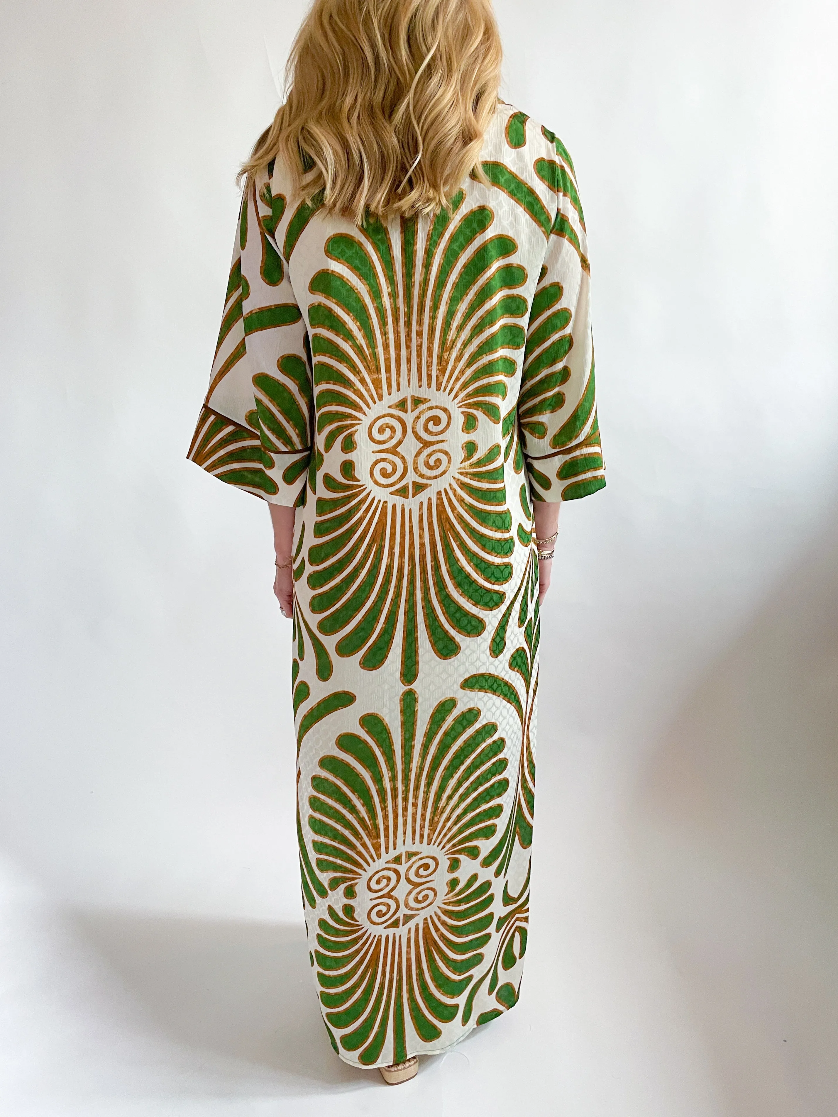 Green Palm Maxi Dress