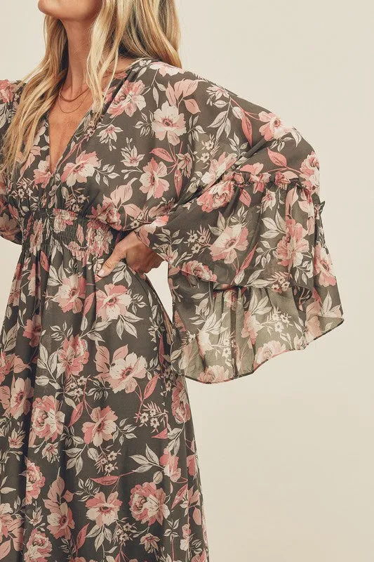 Greta Floral Butterfly Dress