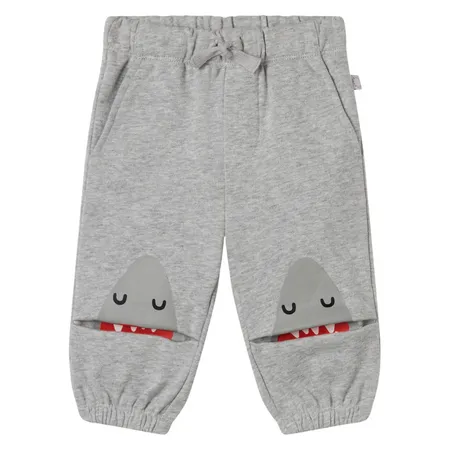 Grey Shark Knees Joggers