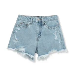 Habitual Girl Destiny Frayed Denim Shorts