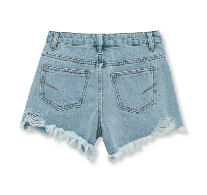 Habitual Girl Destiny Frayed Denim Shorts