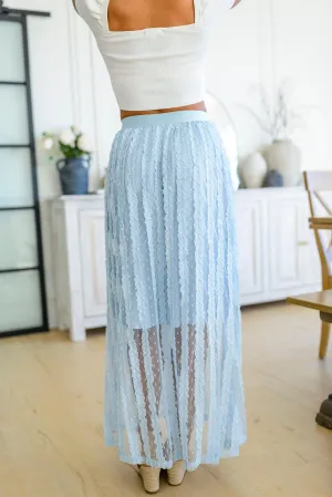Hazel Blues® | Cascading Ruffles A-Line Skirt