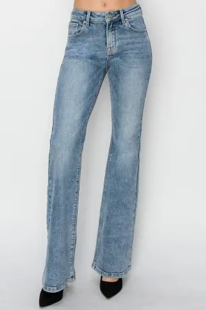 Hazel Blues® |  RISEN Mid Rise Bootcut Jeans