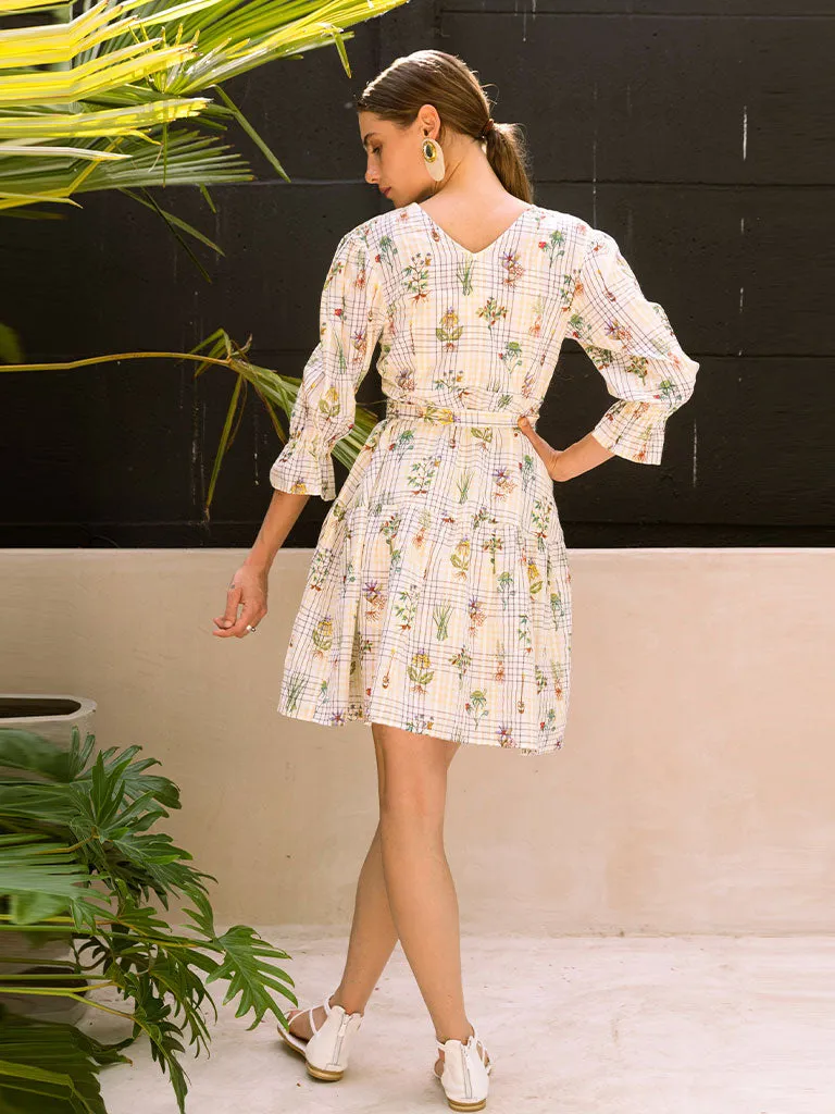 Healing Herbs Wrap Dress