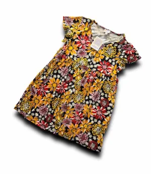 Heidi - Black Orange Red Floral