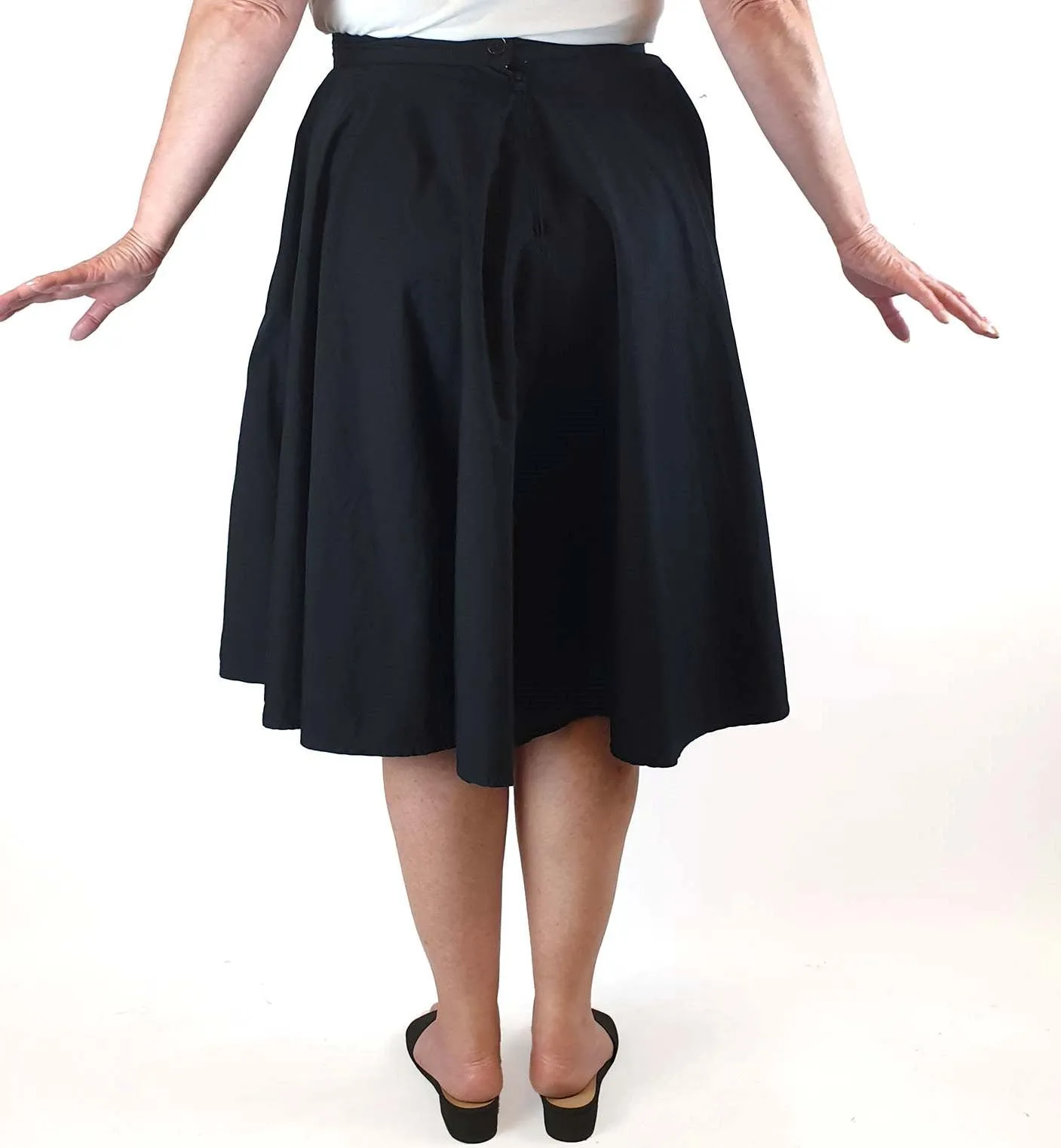 Hell Bunny black 100% cotton A-line skirt size 2XL