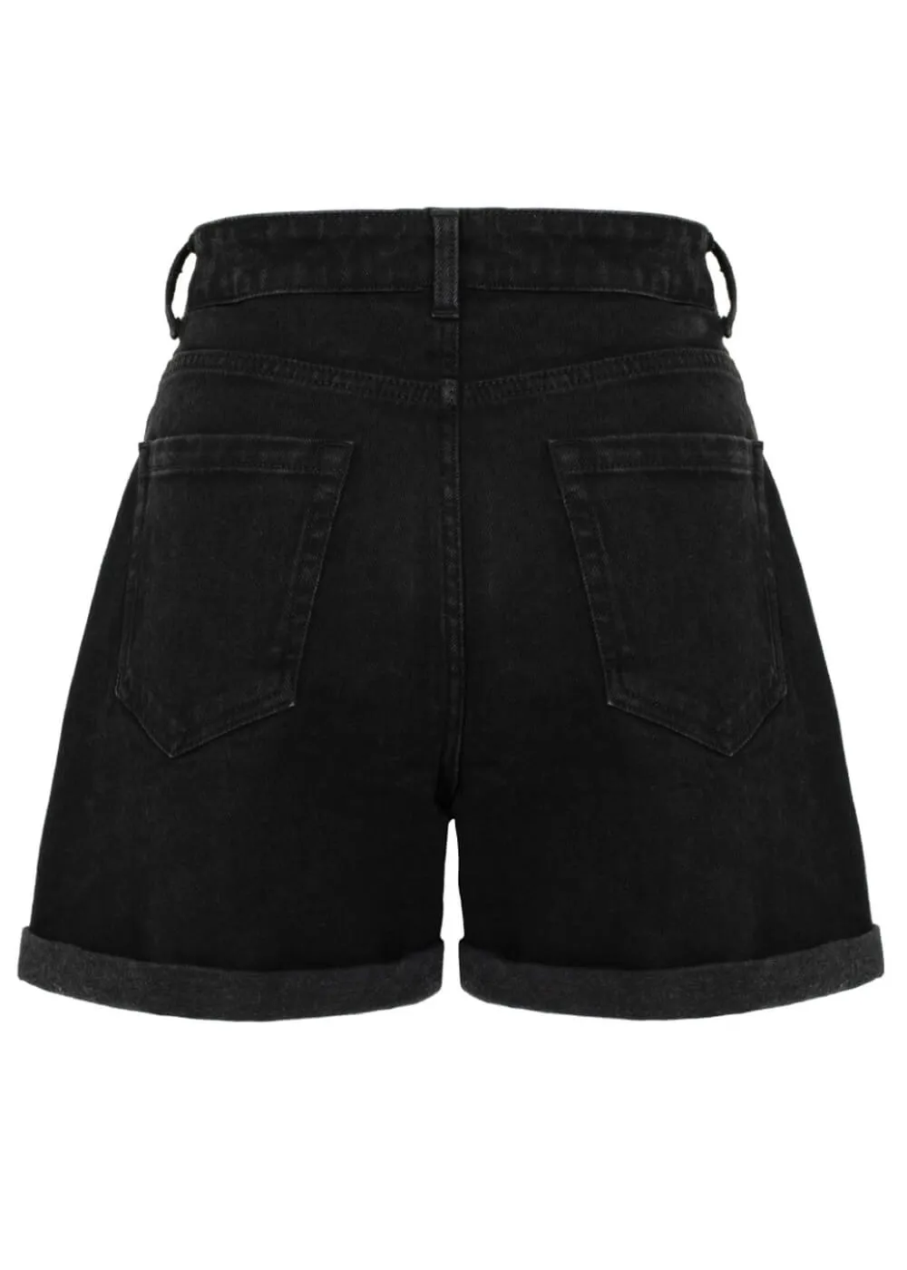 Hell Bunny Metamorphosis Moth Shorts Black