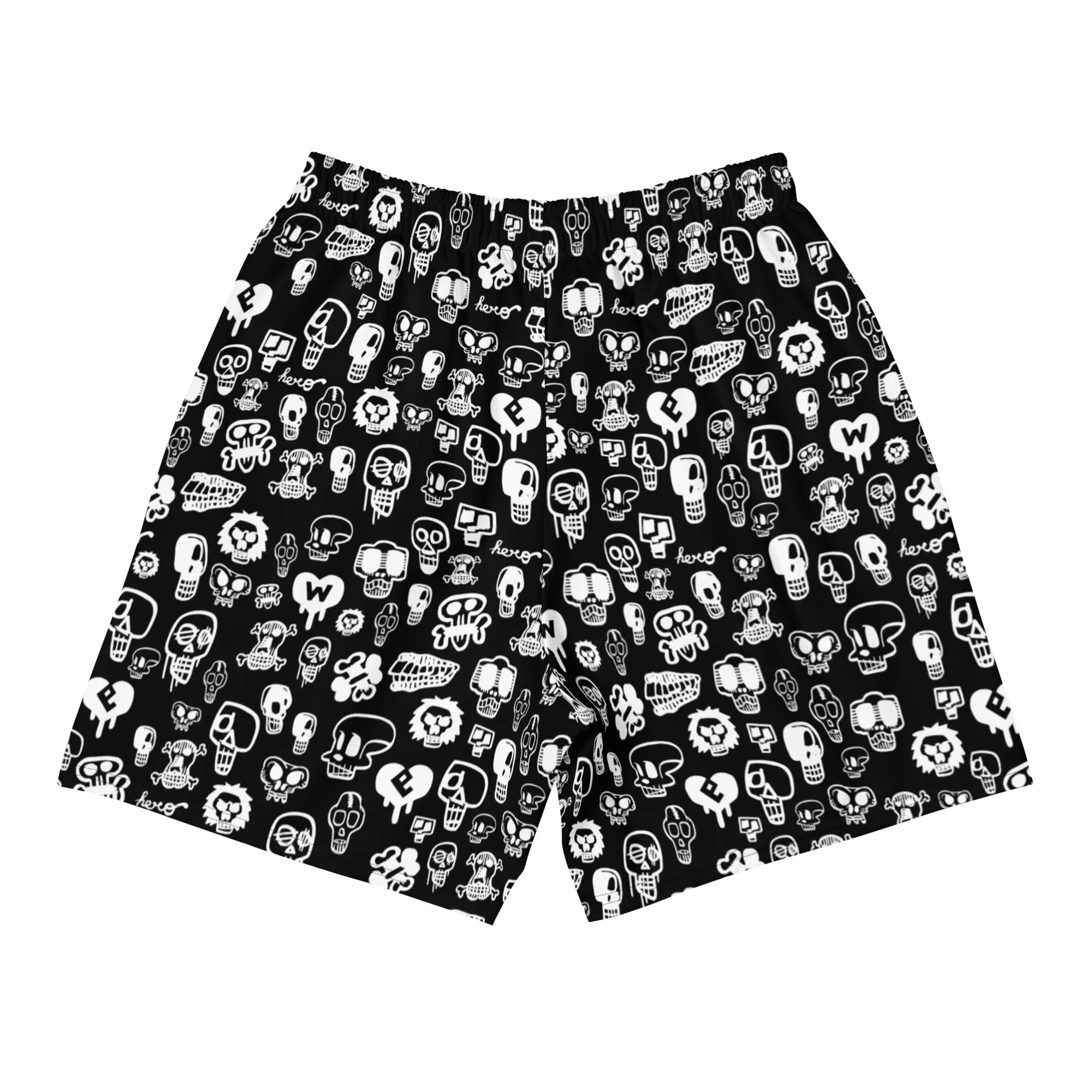 HERO Skulls All-Over Print Recycled Athletic Short