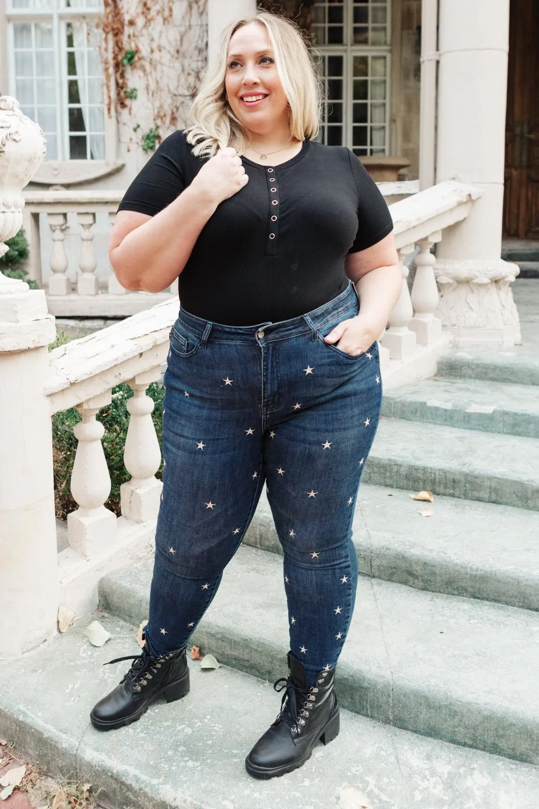 High Rise Starlight Skinnies