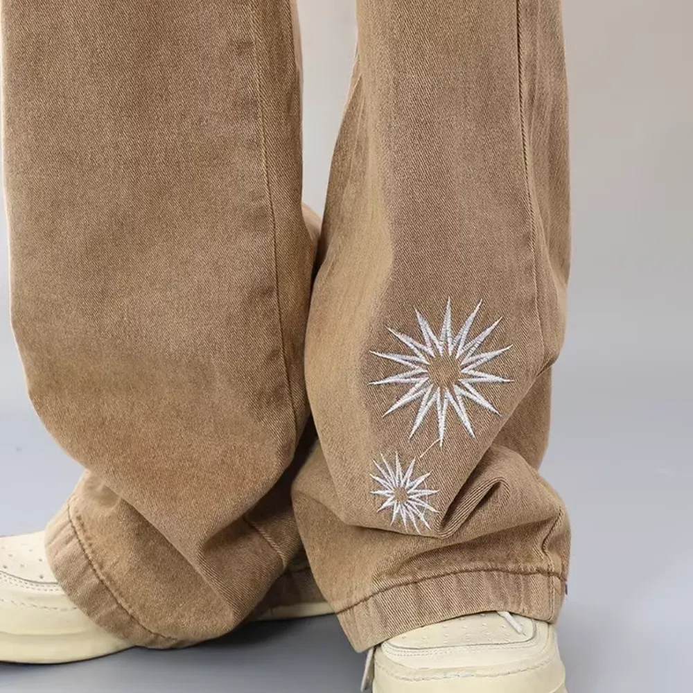 High Street Heavy Embroidered Jeans