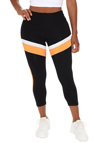 HIGH WAIST COLOR BLOCK LEGGINGS(P6570) <Bundle>