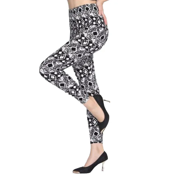 High Waist Soft Print Leggings