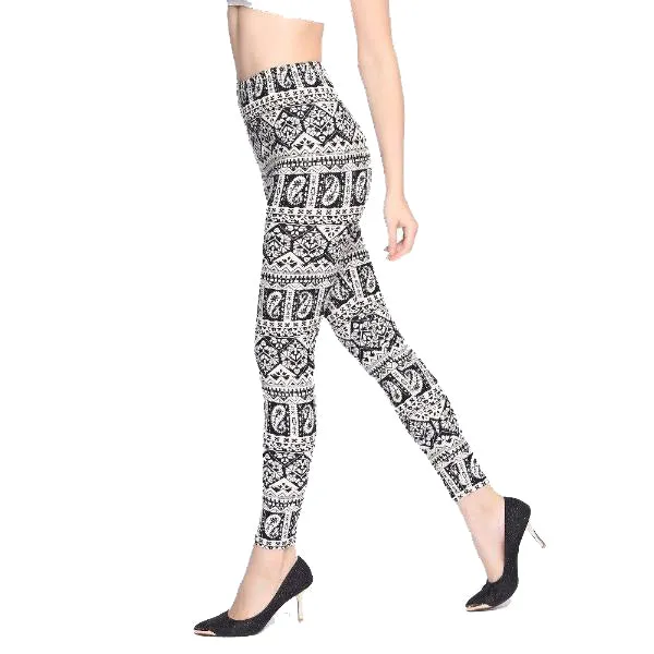 High Waist Soft Print Leggings