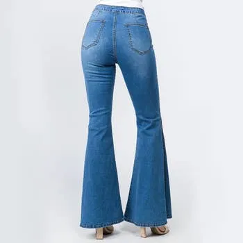 High Waisted Bell Bottom Jeans