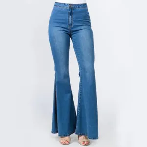 High Waisted Bell Bottom Jeans