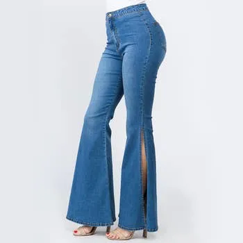 High Waisted Bell Bottom Jeans