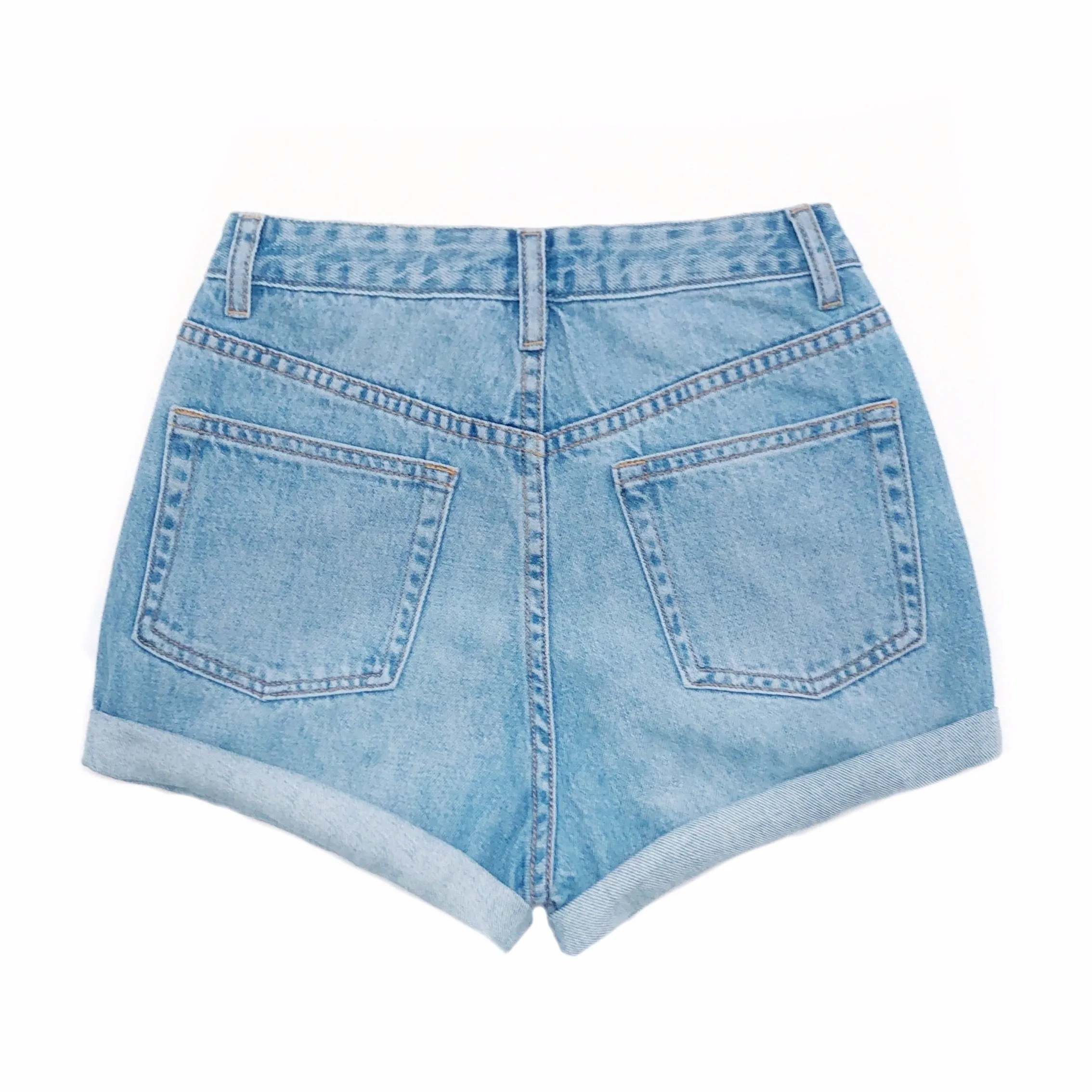 High Waisted Denim Shorts  - The Callie