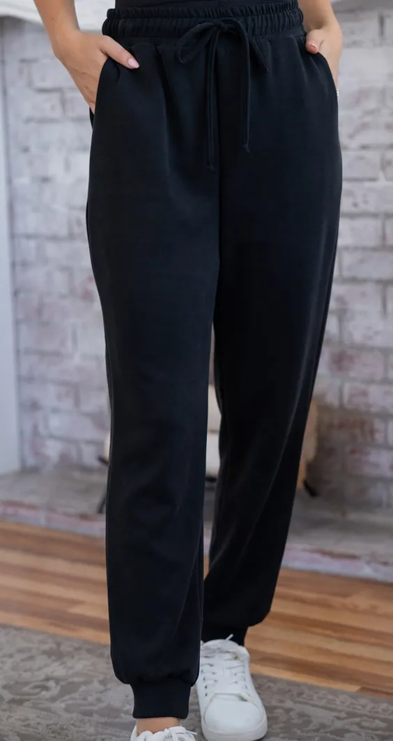 High Waisted Knit Joggers