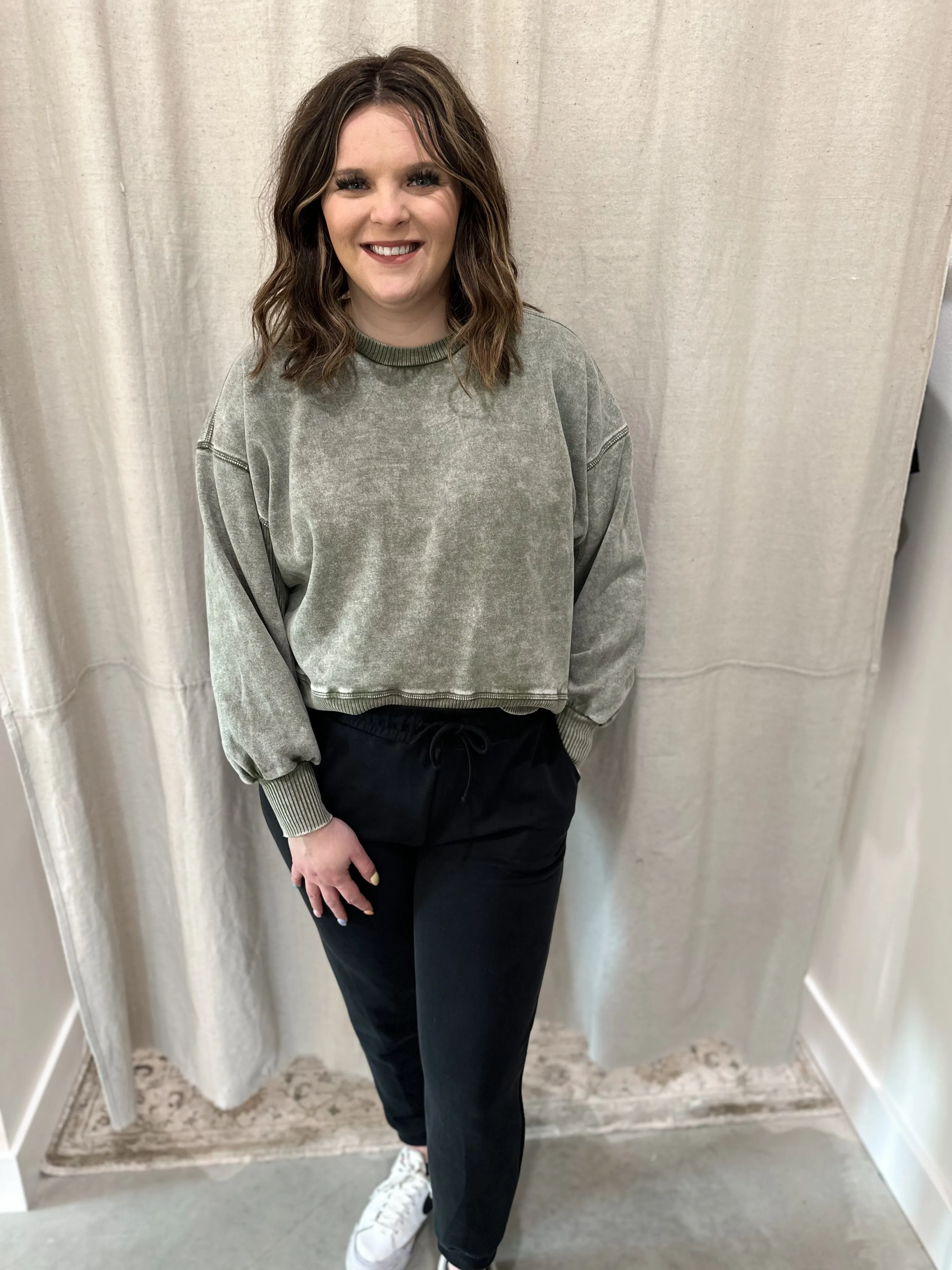 High Waisted Knit Joggers