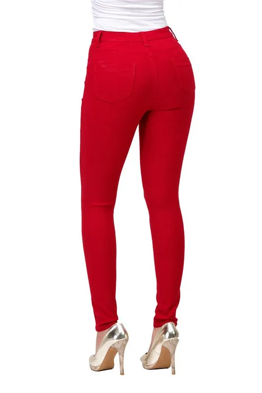High Waisted Painted Jeans