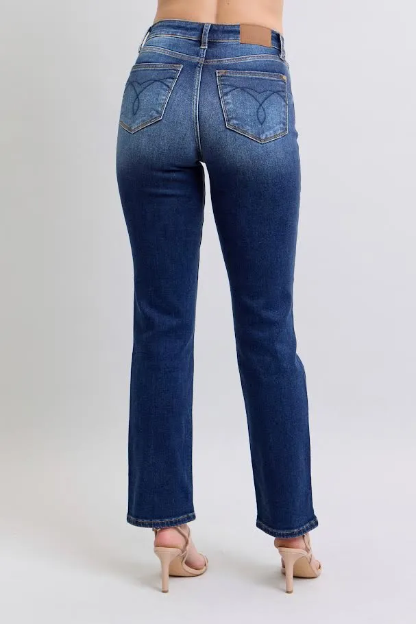 HR Straight Leg Jean - Dark Wash