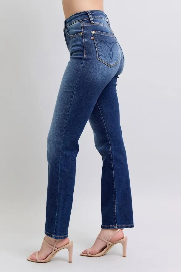 HR Straight Leg Jean - Dark Wash