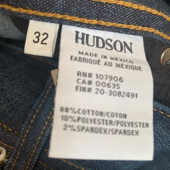 Hudson jeans denim pants signature midrise bootcut