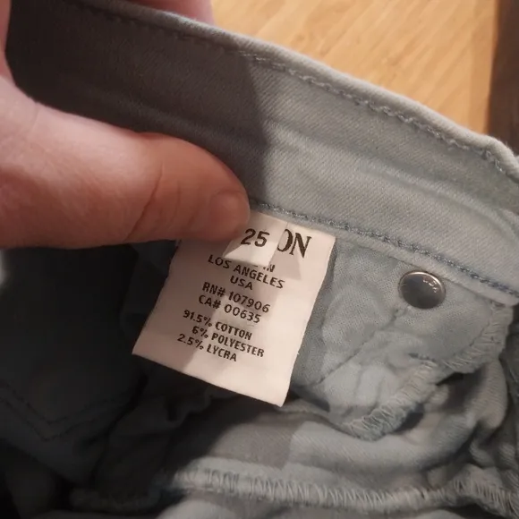 Hudson Nico Super Skinny Midrise Jeans / Size 25 / Color SBAY / Robins Egg Blue