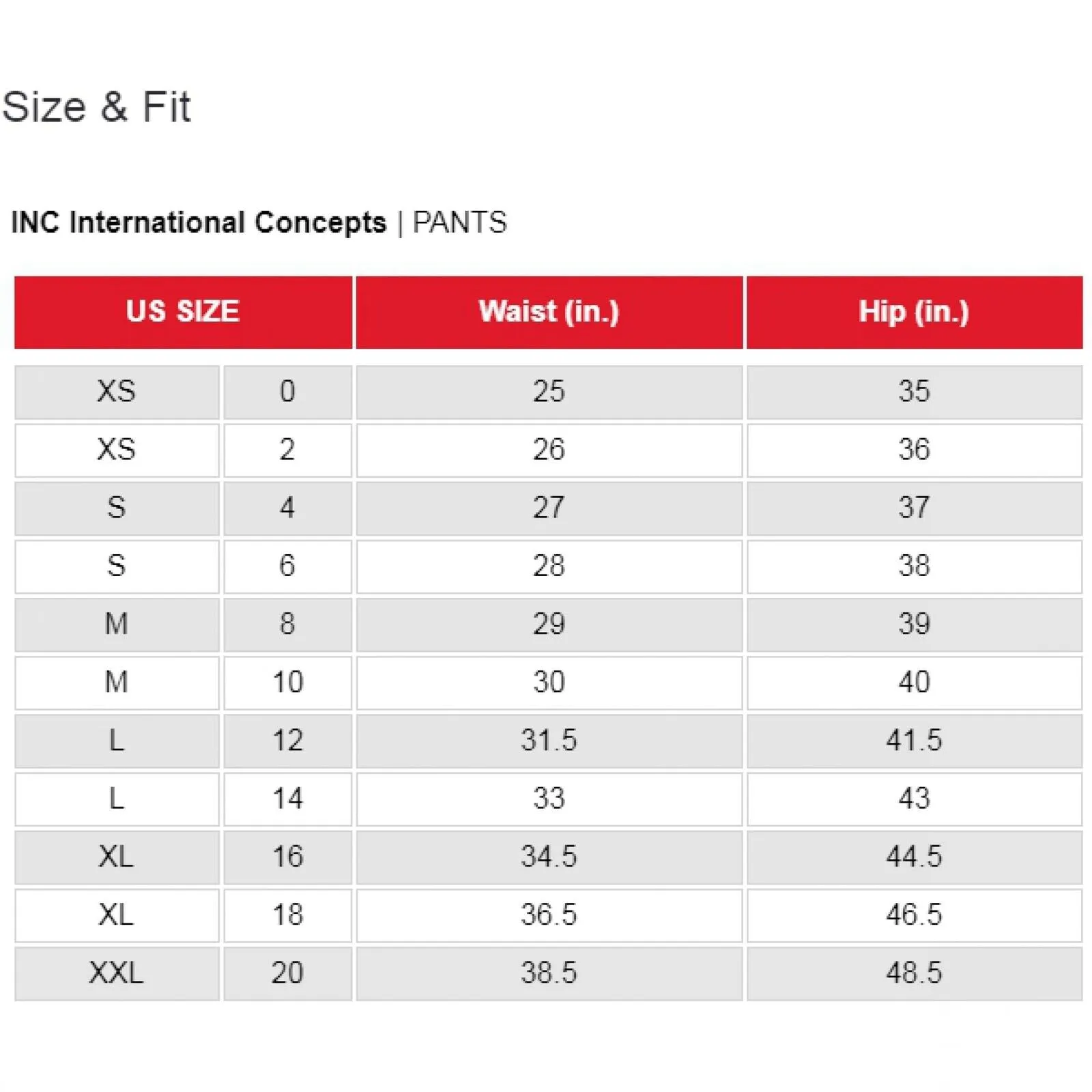 INC International Concepts Fashion Shaping Leggings White XXXL