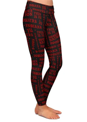 Indiana Black Gothic Pattern Leggings