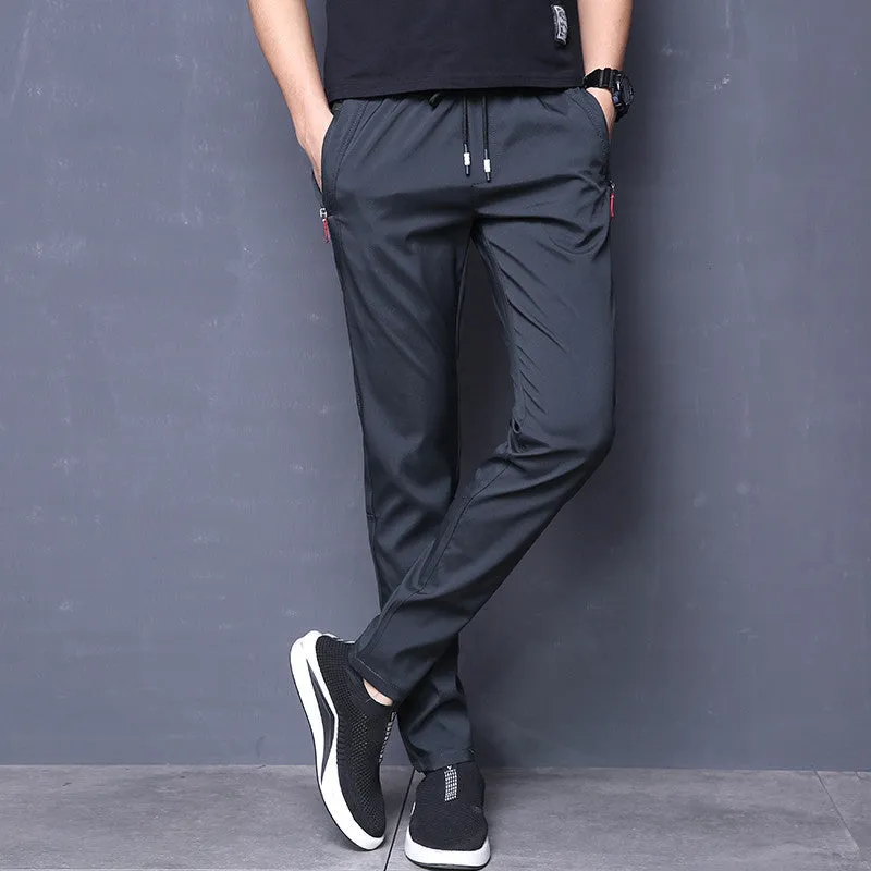 INSTOCK-Summer ice silk thin casual pants
