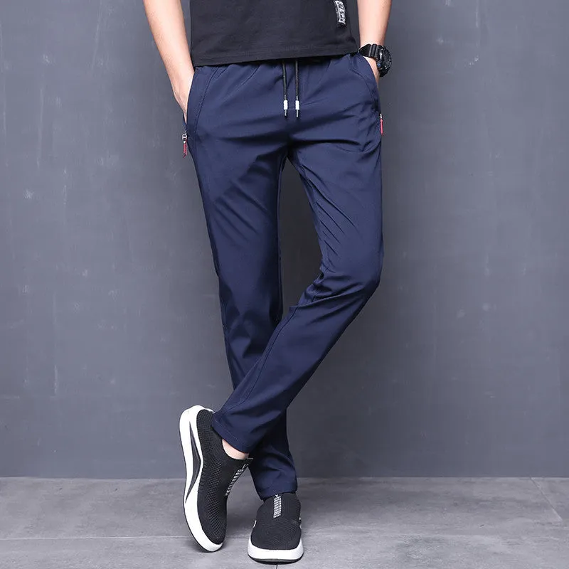 INSTOCK-Summer ice silk thin casual pants