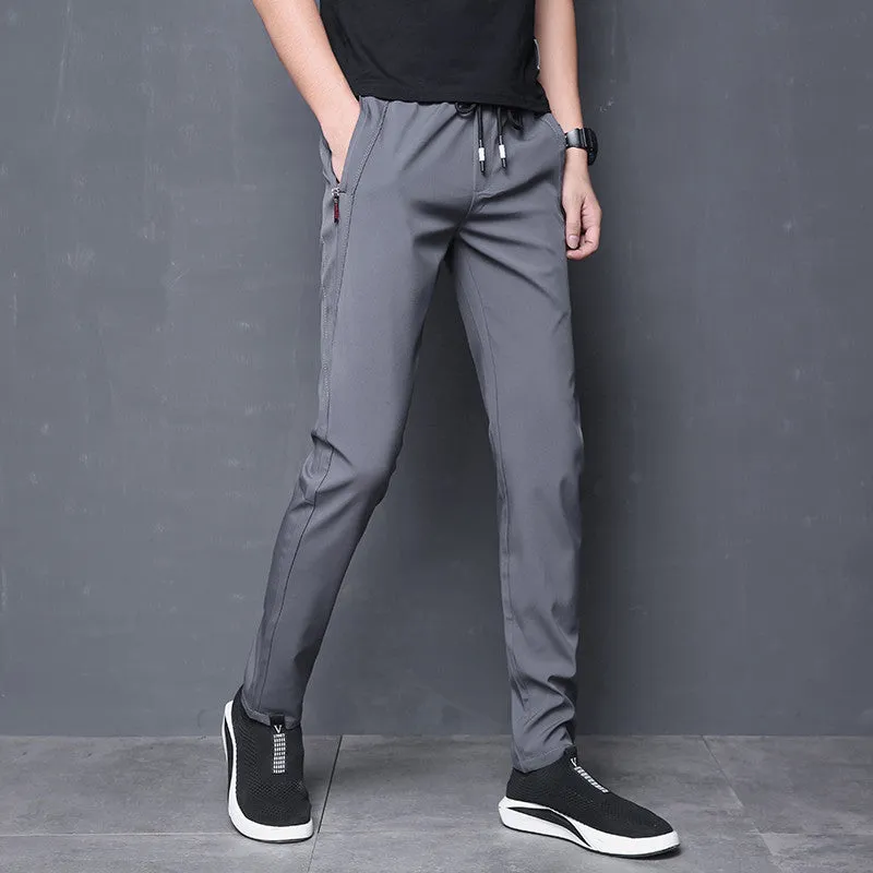 INSTOCK-Summer ice silk thin casual pants