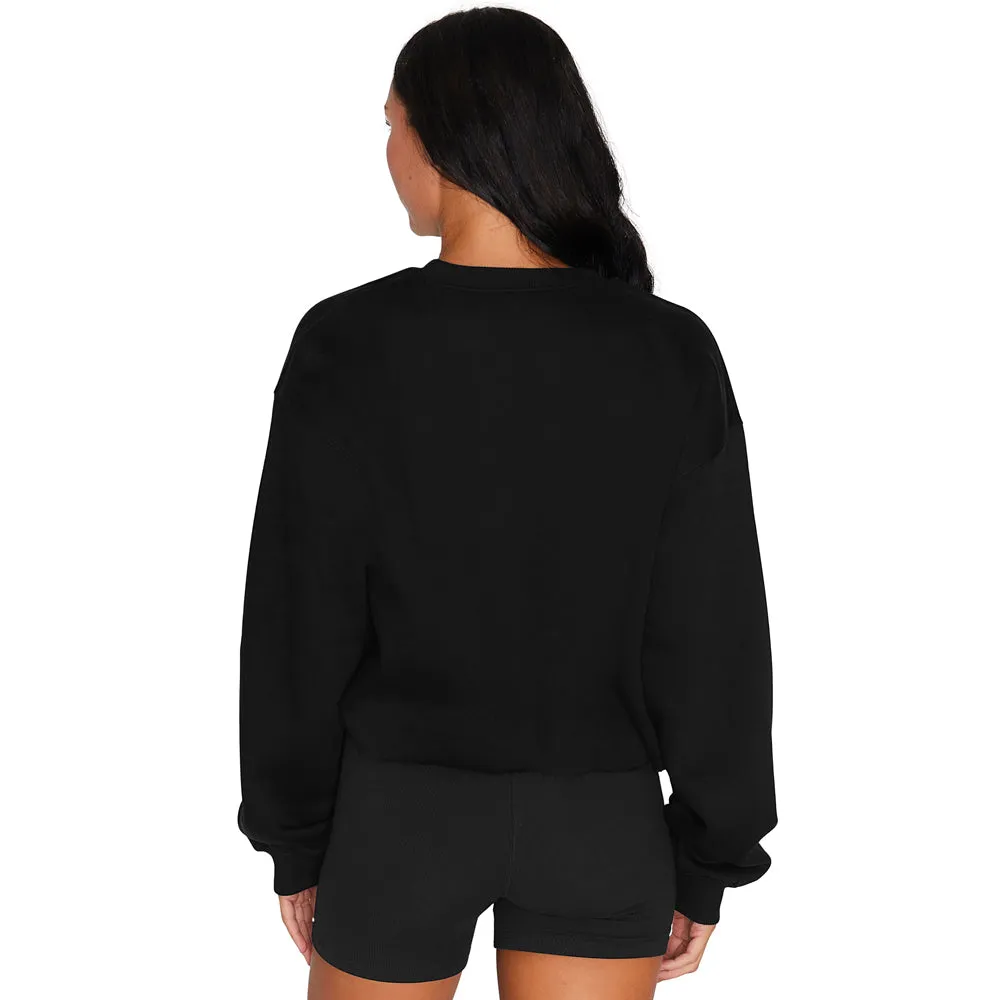Iowa Hawkeyes Black Repeat Crewneck