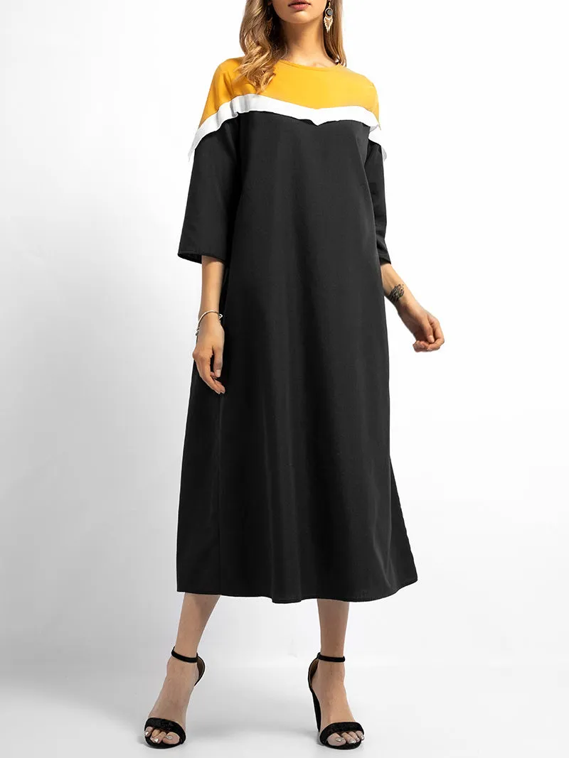 Islamic Middle East Ramadan Stitching Dress