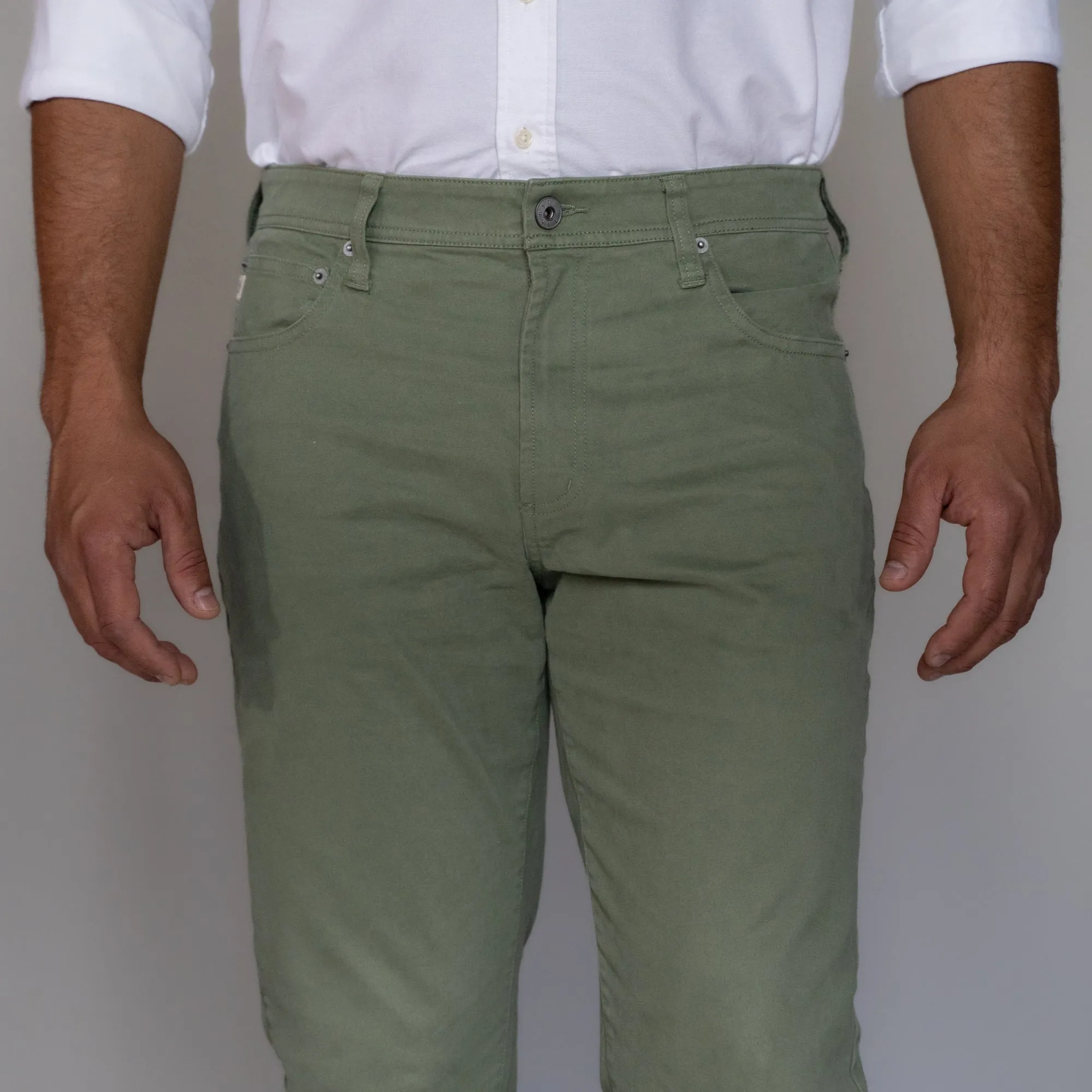 Italian 5-Pocket Pants - Sage