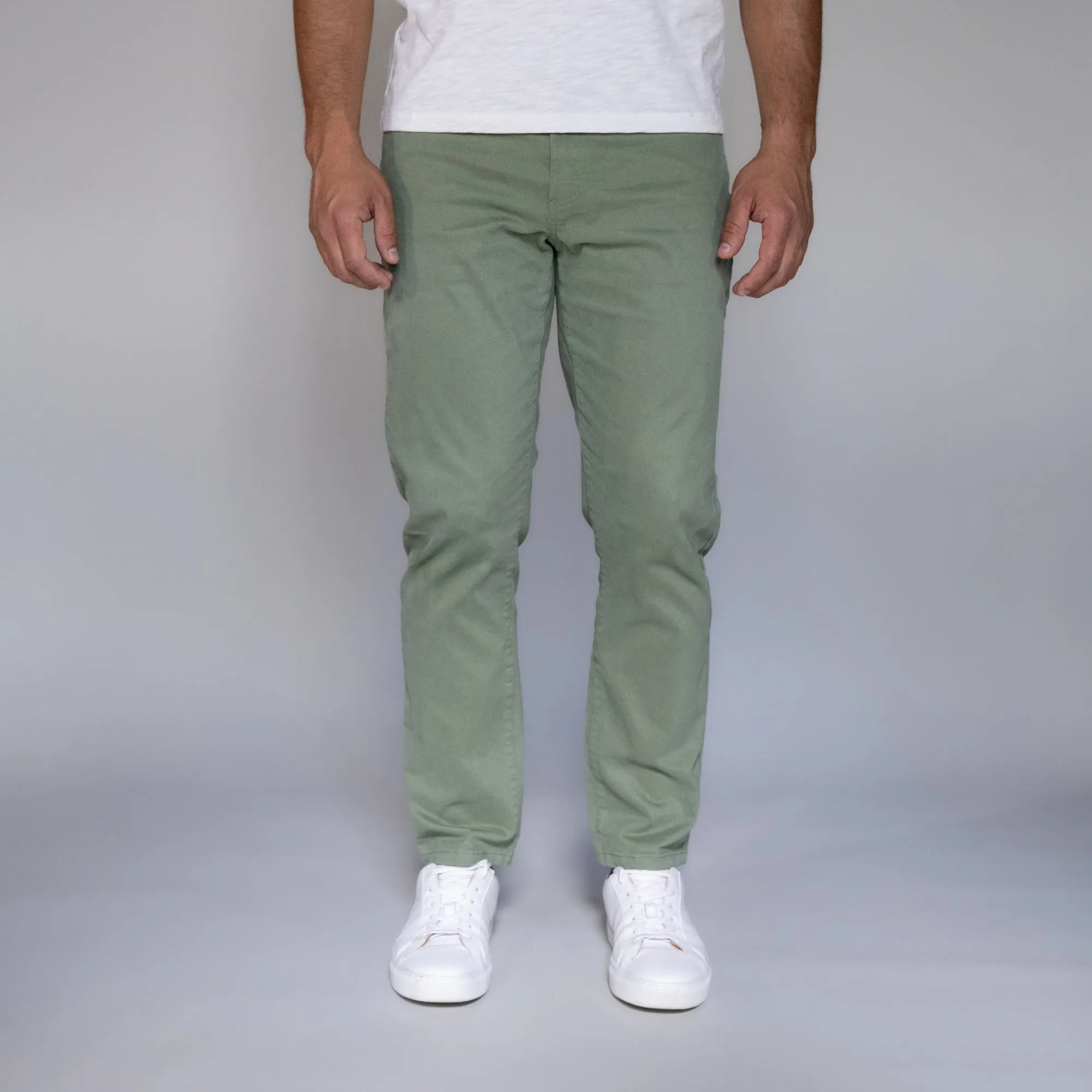 Italian 5-Pocket Pants - Sage
