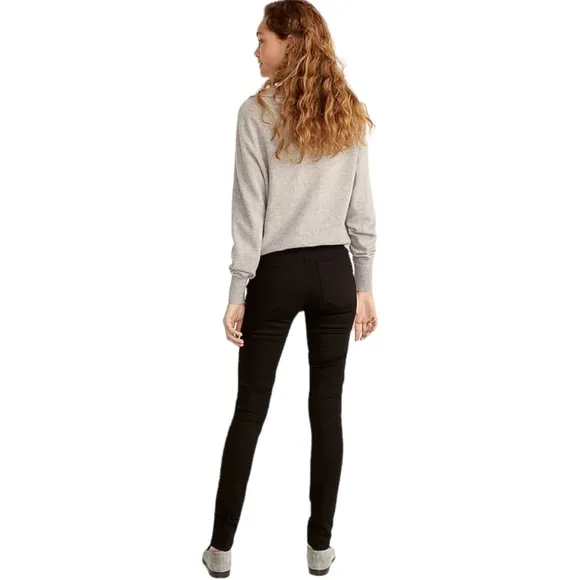J. Crew Black 9” Toothpick Stretch Ankle Jeans