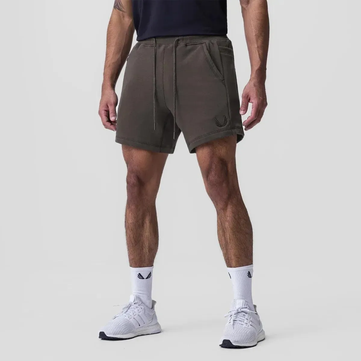 Jared - Men’s Athletic Shorts - Breathable Fabric - Elastic Waistband - Side Pockets - Sport & Casual